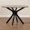 Baxton Studio Kenji Dark Brown Finished 48-Inch-Wide Round Wood Dining Table 168-10894 - alternate 7